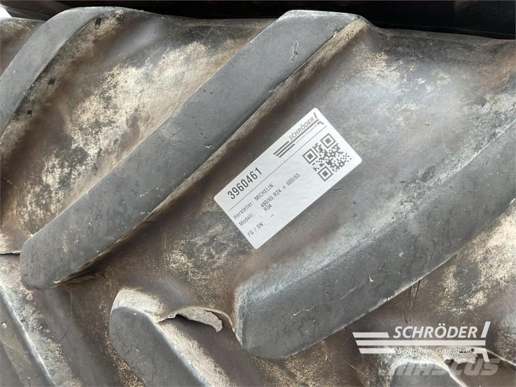 Fendt 480/65 R24 + 600/65 R34 MICHELIN Pneumatiky, kolesá a ráfiky