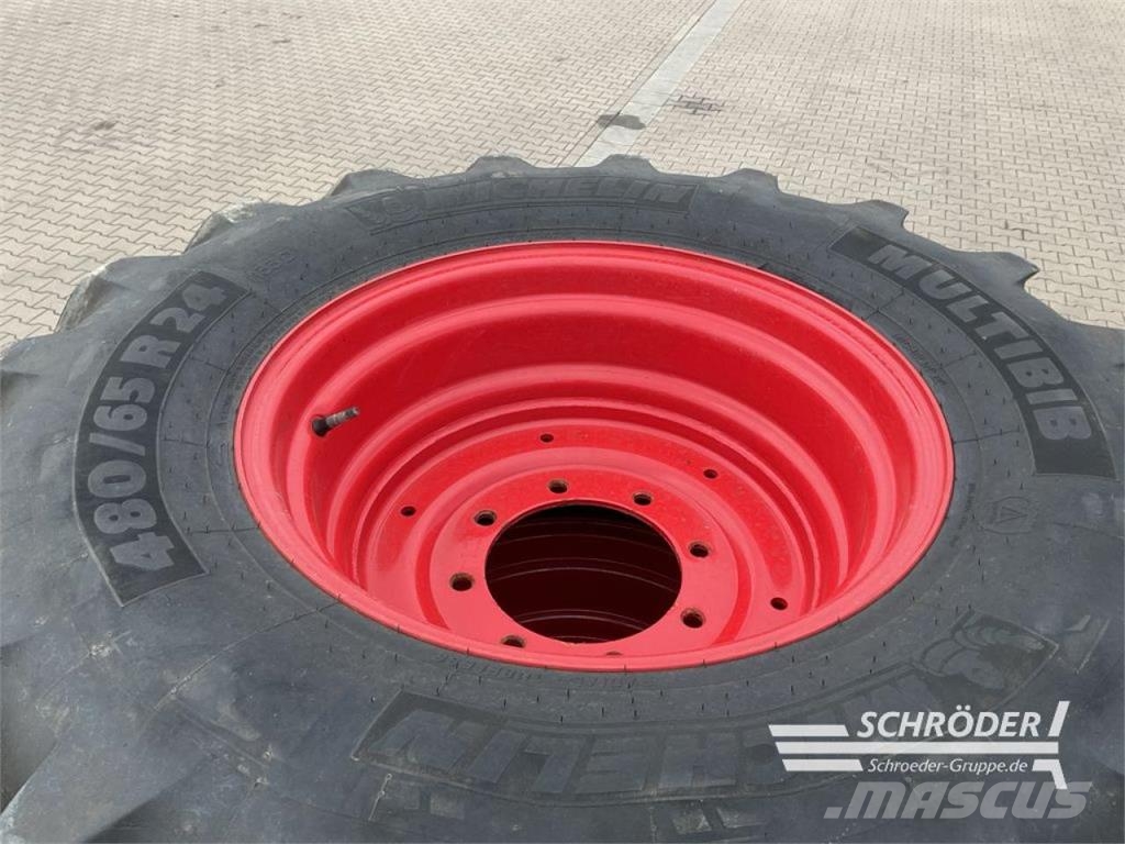 Fendt 480/65 R24 + 600/65 R34 MICHELIN Pneumatiky, kolesá a ráfiky