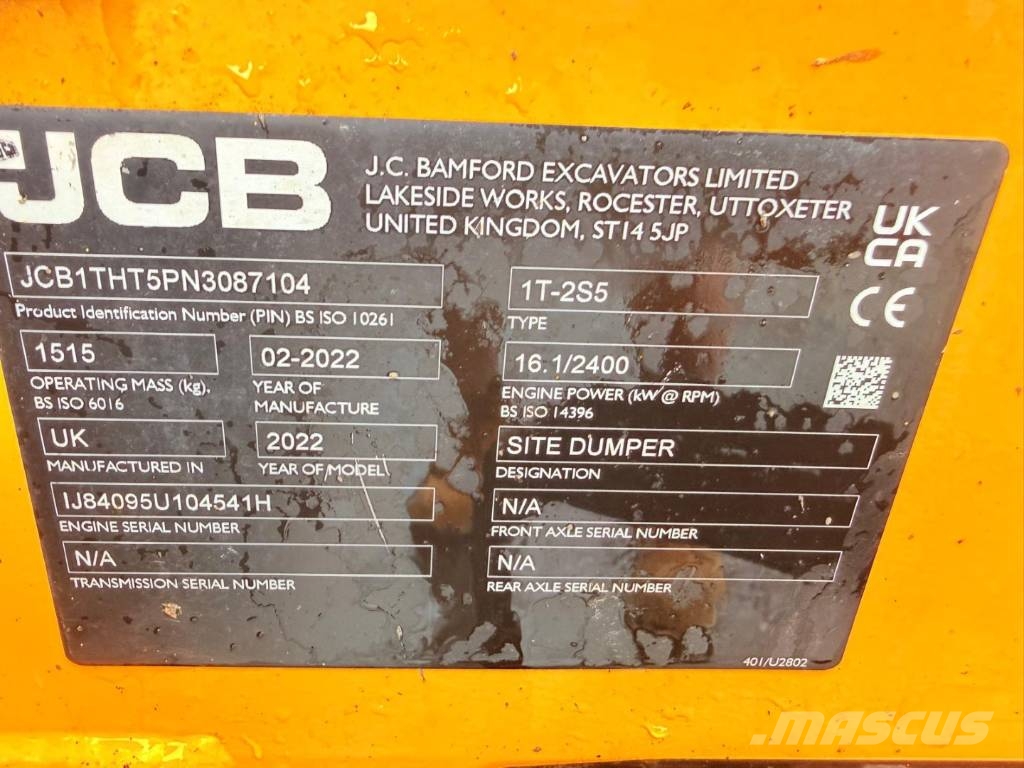 JCB 1 THT Minidumper