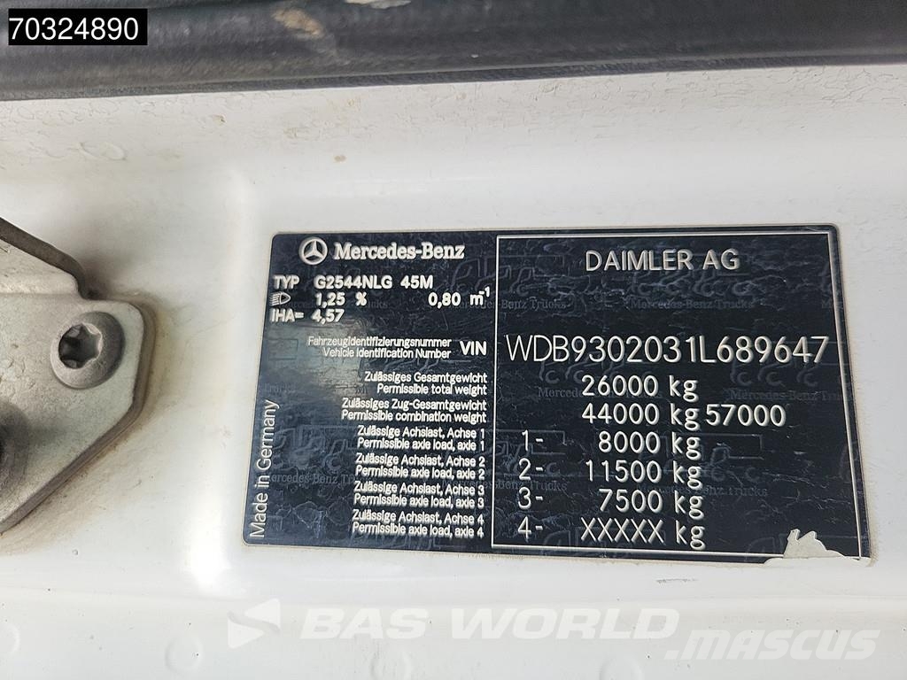 Mercedes-Benz Actros 2544 6X2 Vacuum truck Saug und druck Aufbau 콤비/진공 트럭
