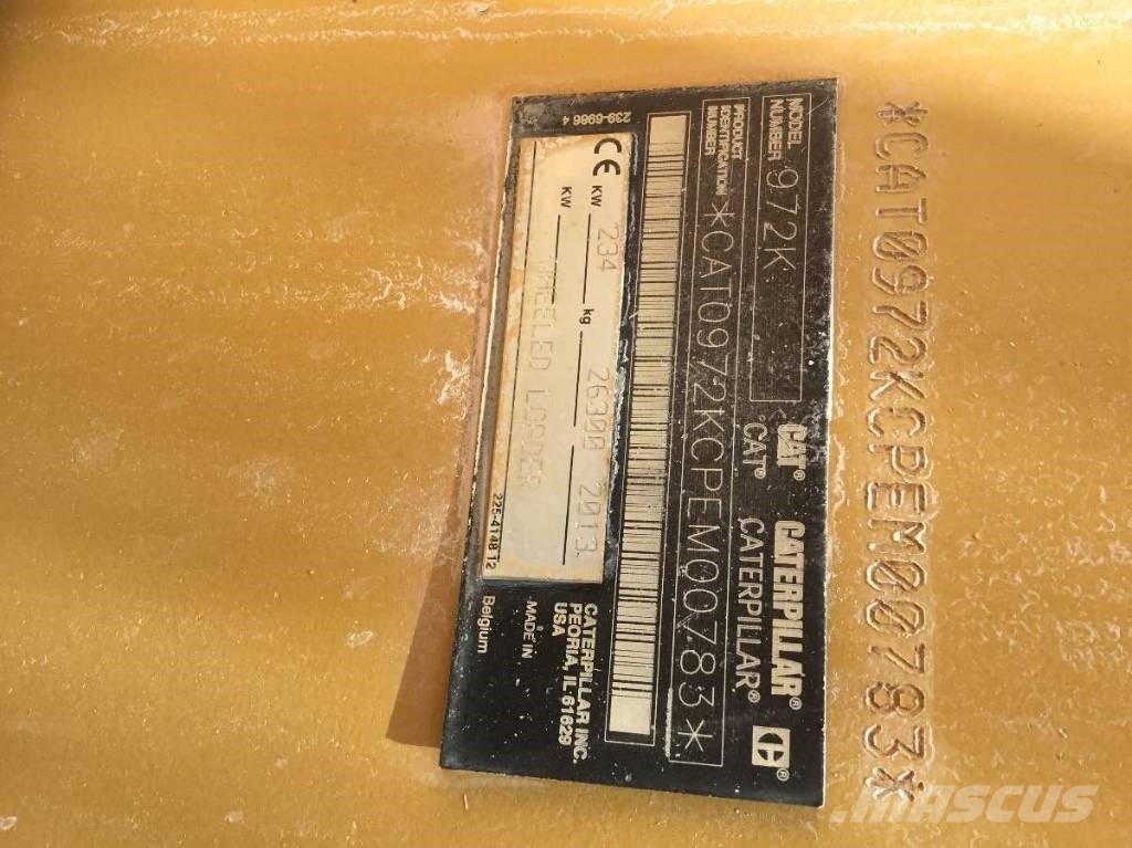 CAT 972 K Gumikerekes homlokrakodók