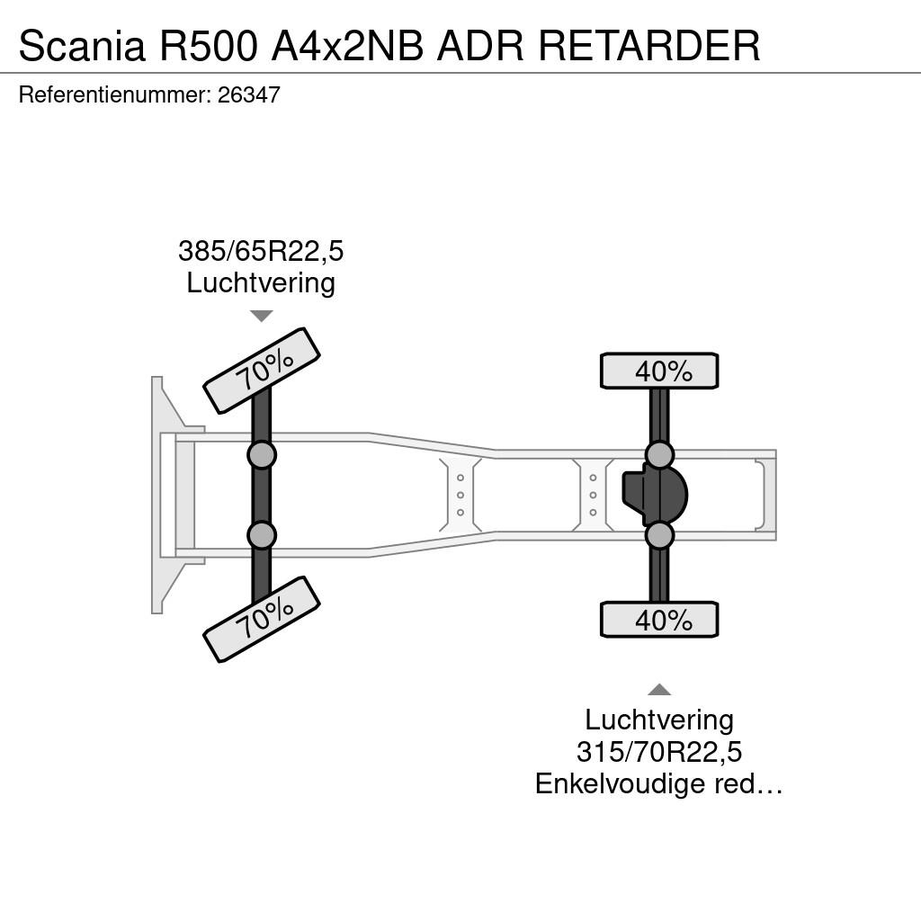 Scania R500 A4x2NB ADR RETARDER Truck Tractor Units