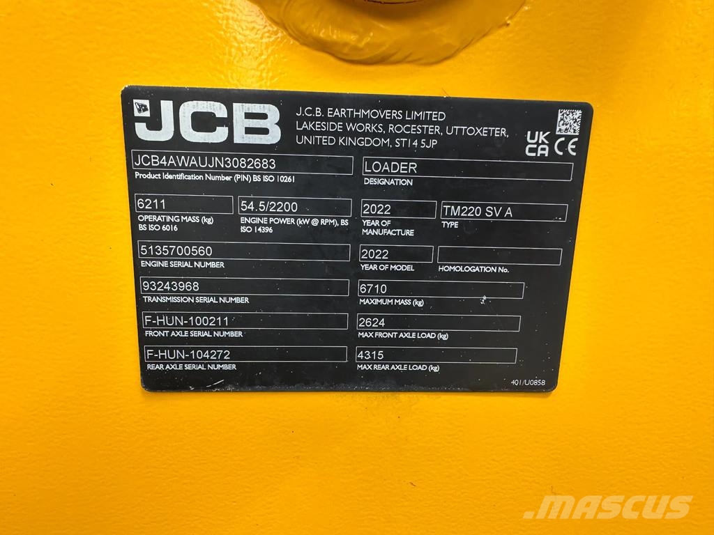 JCB TM220 SV A Teleskopiska hjullastare