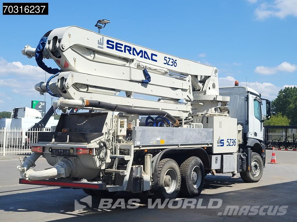 Mercedes-Benz Arocs 3342 6X4 SERMAC 5Z36 Concrete Pump Full Stee Beton pompaları