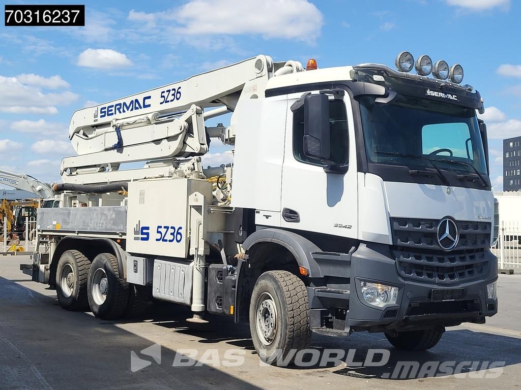 Mercedes-Benz Arocs 3342 6X4 SERMAC 5Z36 Concrete Pump Full Stee Beton pompaları