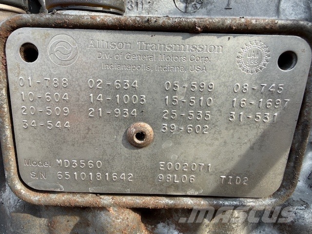 Bell B 25 ALLISON TRANSMISSION MD 3560 Transmissie