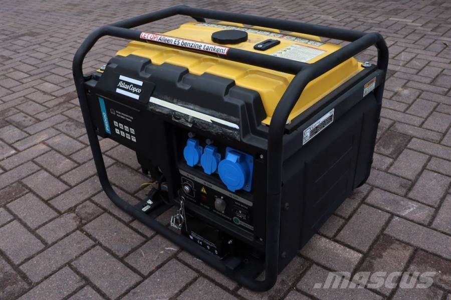 Atlas Copco P8000 Valid inspection, *Guarantee! Gasoline, 6.5 Diesel Generators