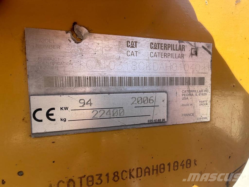 CAT 318 C L Koparki gąsienicowe