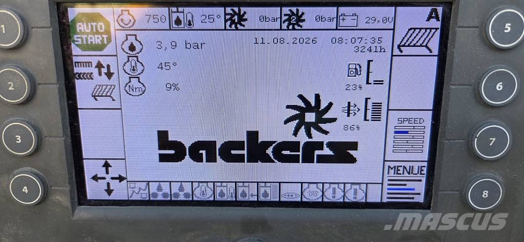 Backers Sternsiebmaschine 2-ta Mobiele zeefinstallaties