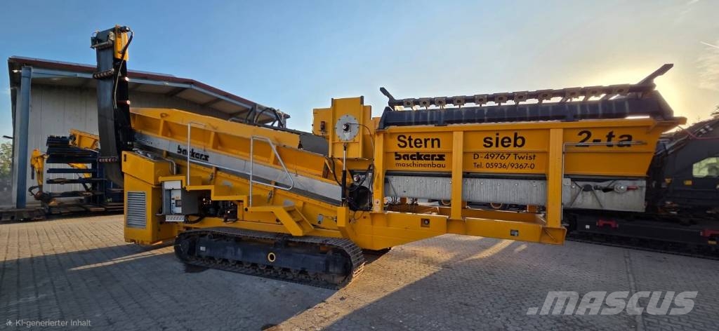 Backers Sternsiebmaschine 2-ta Mobiele zeefinstallaties