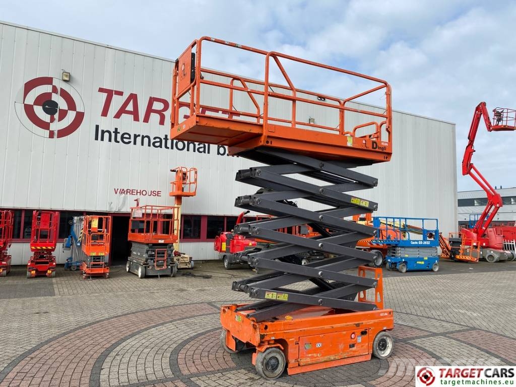 Dingli JCPT1412DC Electric 1412 Scissor Work Lift 1380cm Plataformas tijera