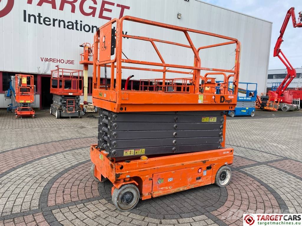 Dingli JCPT1412DC Electric 1412 Scissor Work Lift 1380cm Plataformas tijera