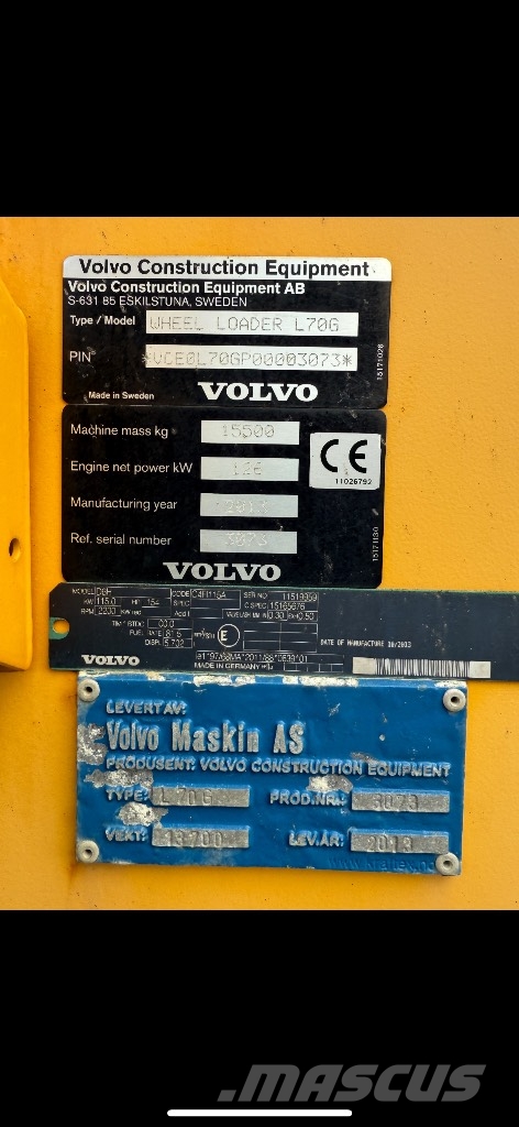 Volvo L70G Wheel loaders
