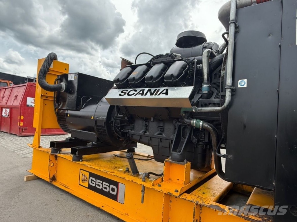 JCB Scania Generator 550 KVA Notstromaggregat 440 KW Diesel generatoren