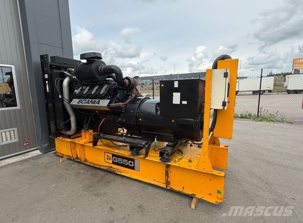 JCB Scania Generator 550 KVA Notstromaggregat 440 KW Diesel generatoren