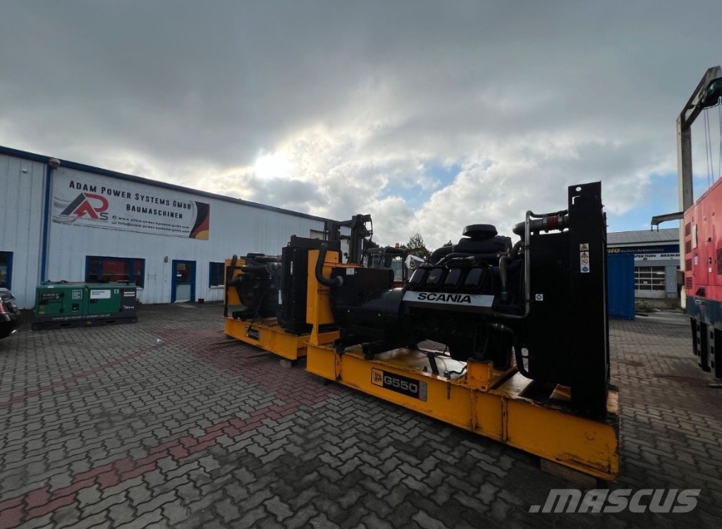 JCB Scania Generator 550 KVA Notstromaggregat 440 KW Diesel generatoren