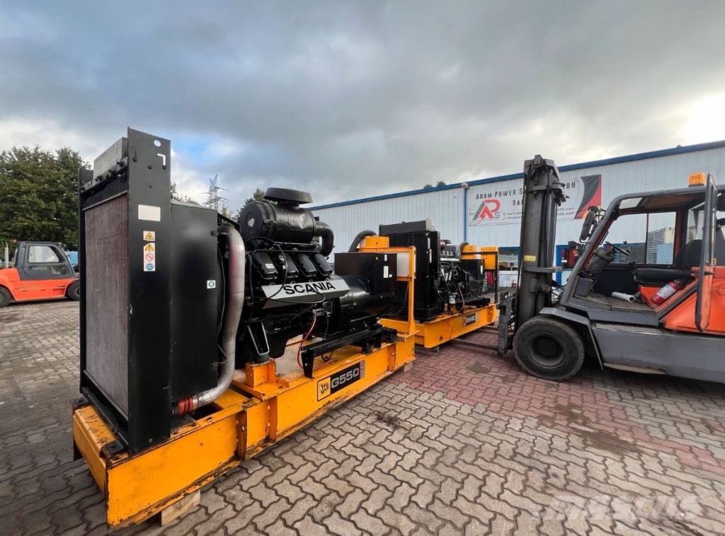 JCB Scania Generator 550 KVA Notstromaggregat 440 KW Diesel generatoren