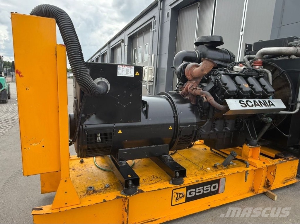 JCB Scania Generator 550 KVA Notstromaggregat 440 KW Diesel generatoren