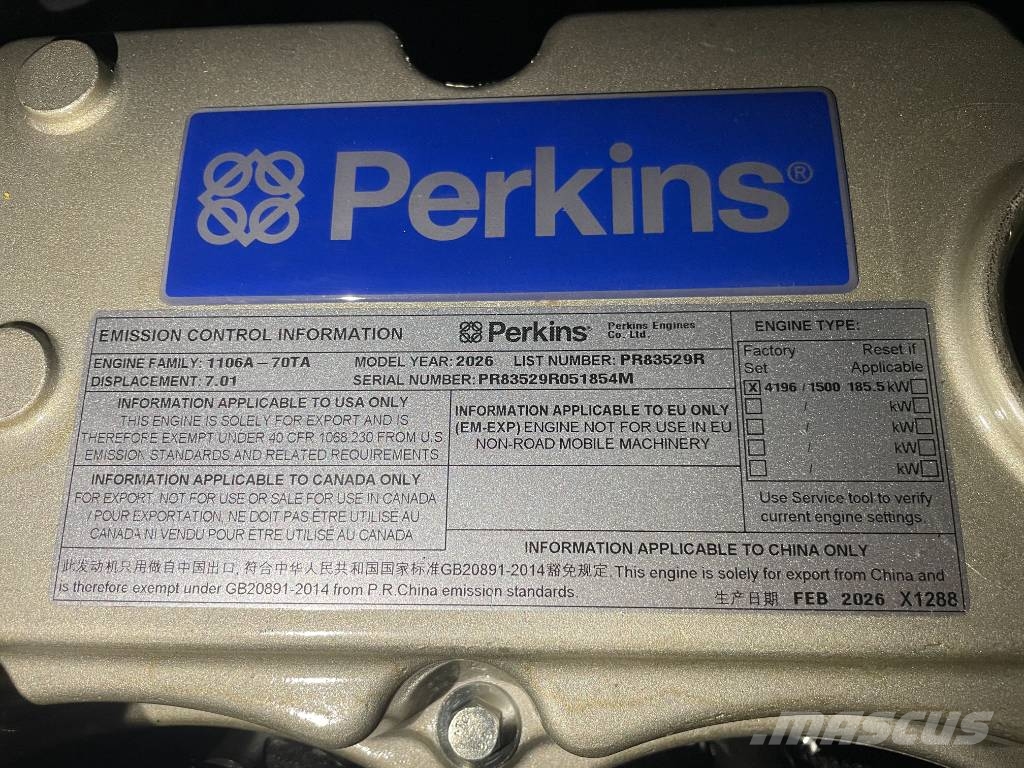 Perkins 1106A-70TAG3 - 200 kVA Generator - DPX-19808.1 Diesel Generators