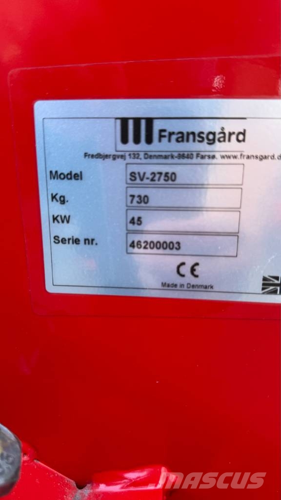 Fransgård SV 2750 Ranghinatori
