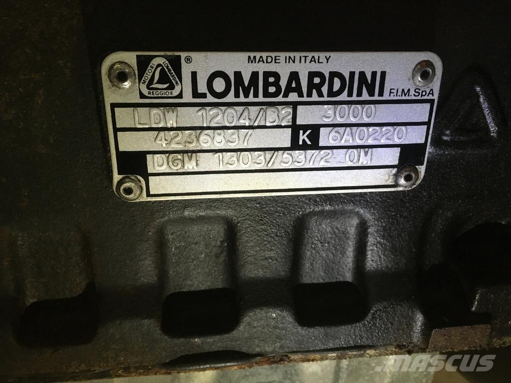 Lombardini LDW1204/B2 GENERATOR 16 KVA USED Dieselgeneratorer