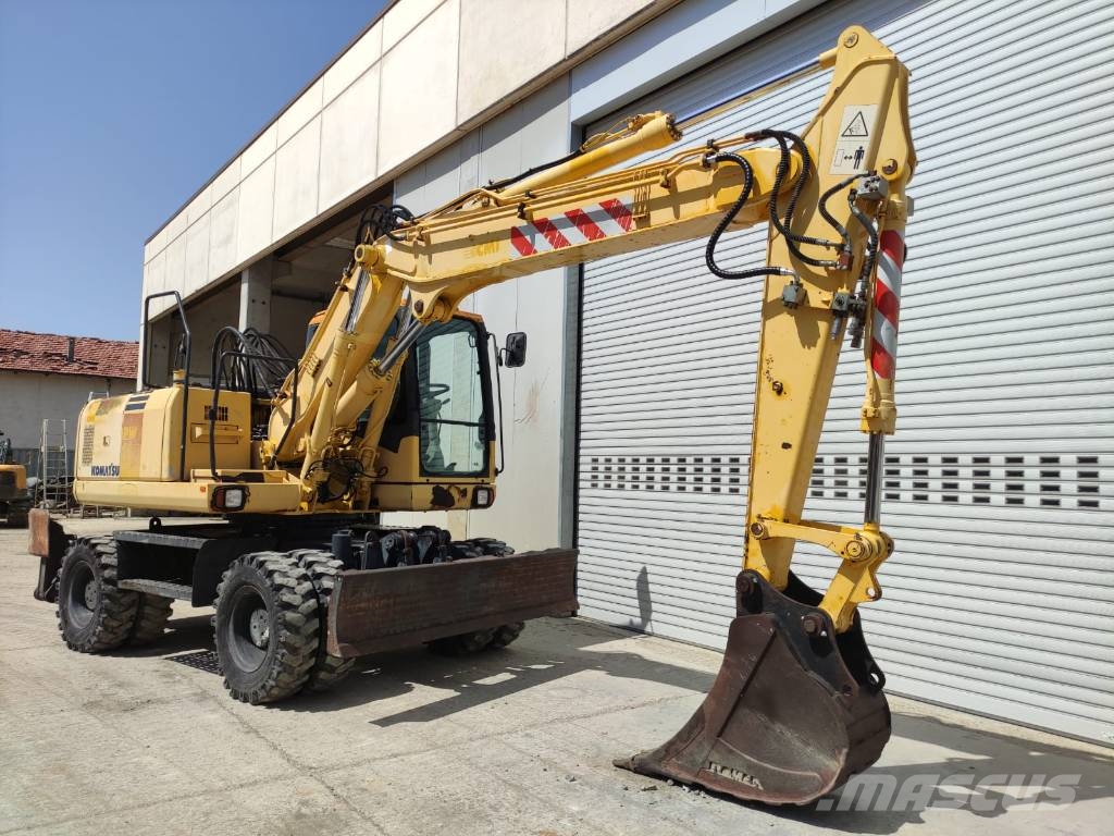 Komatsu PW160-7EO Lastik tekerli ekskavatörler