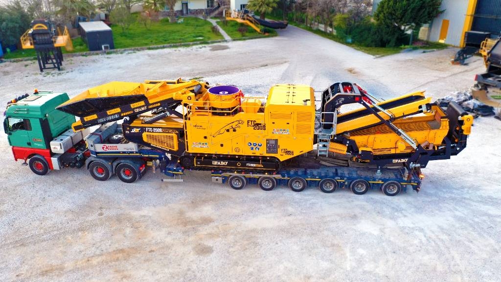 Fabo Le concasseur à cône mobile sur chenilles FTC-200S Mobile crushers