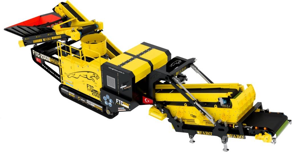 Fabo Le concasseur à cône mobile sur chenilles FTC-200S Mobile crushers
