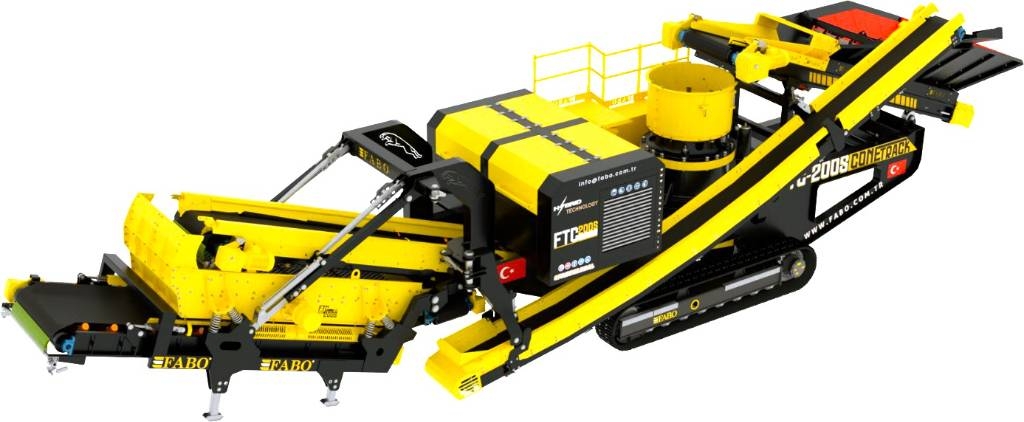 Fabo Le concasseur à cône mobile sur chenilles FTC-200S Mobile crushers