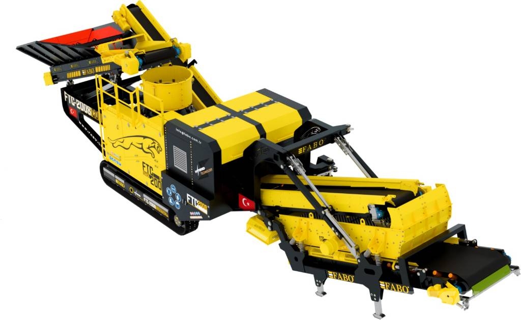 Fabo Le concasseur à cône mobile sur chenilles FTC-200S Mobile crushers