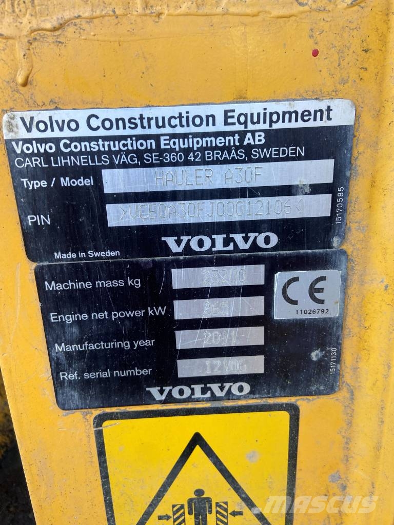 Volvo A 30 F Dumpperit