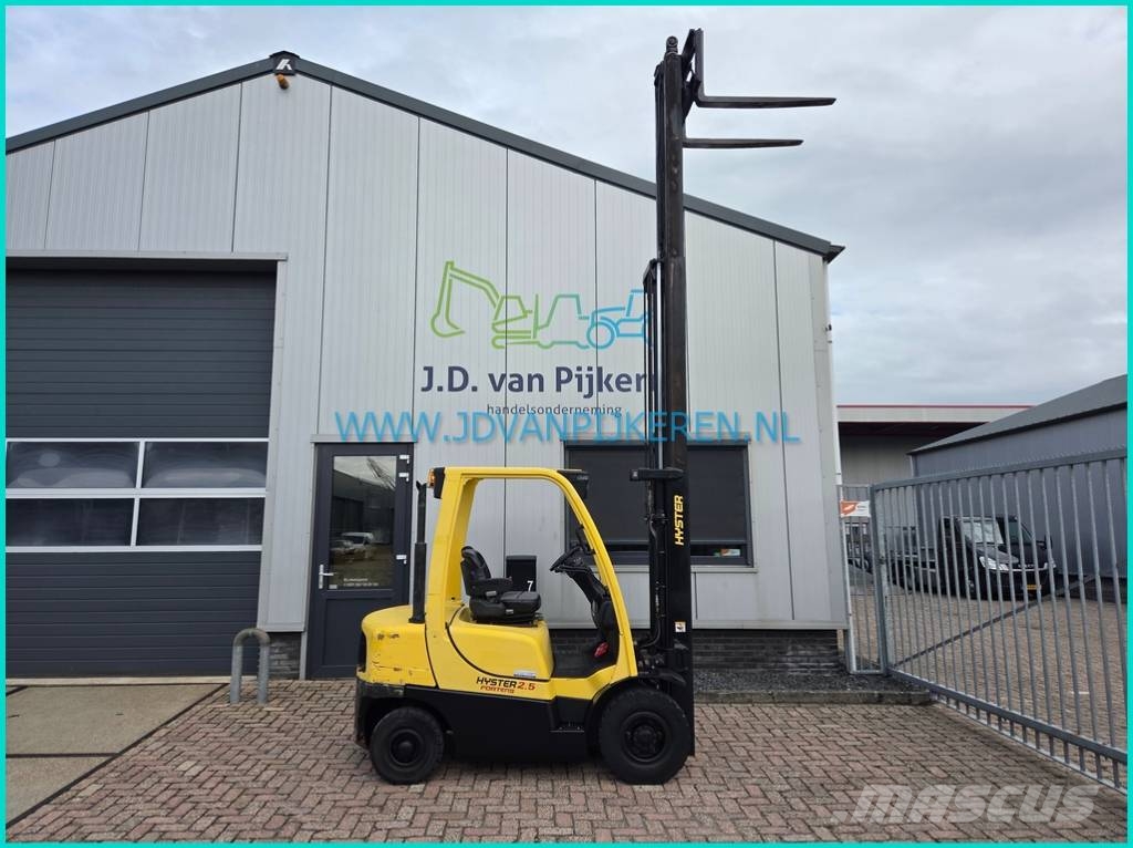 Hyster H2.5FT Yanmar diesel+triplex4.9m+shift+5813hours Diesel heftrucks