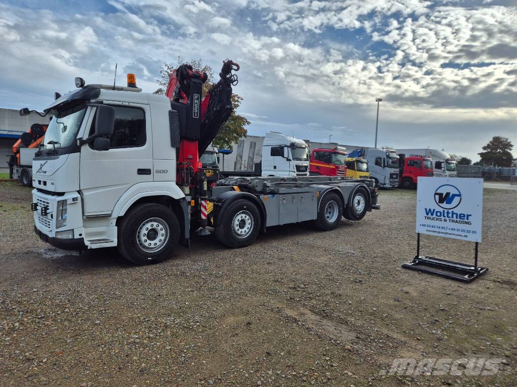 Volvo FM 500 8x2*6 //Fassi 315R - 6 (År2021) // Wirehejs Vlakke laadvloer met kraan