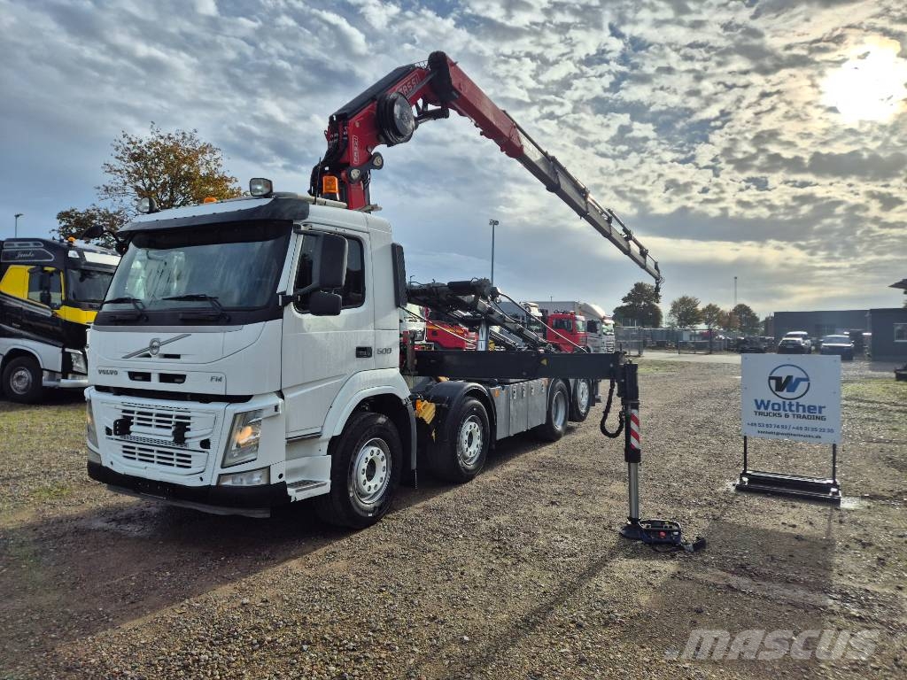 Volvo FM 500 8x2*6 //Fassi 315R - 6 (År2021) // Wirehejs Vlakke laadvloer met kraan