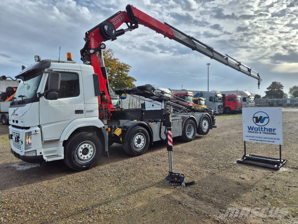 Volvo FM 500 8x2*6 //Fassi 315R - 6 (År2021) // Wirehejs Vlakke laadvloer met kraan