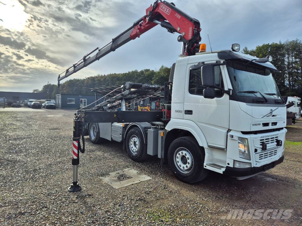 Volvo FM 500 8x2*6 //Fassi 315R - 6 (År2021) // Wirehejs Vlakke laadvloer met kraan