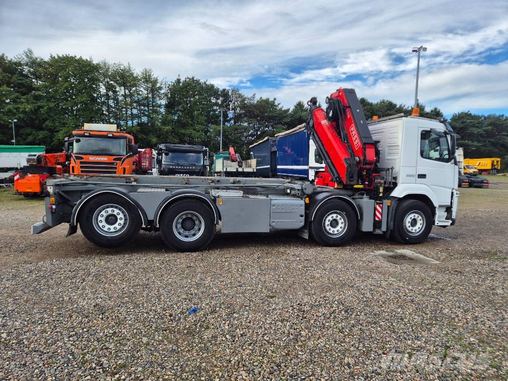 Volvo FM 500 8x2*6 //Fassi 315R - 6 (År2021) // Wirehejs Vlakke laadvloer met kraan