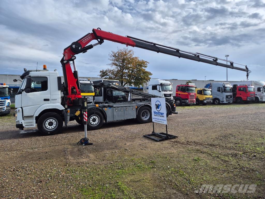 Volvo FM 500 8x2*6 //Fassi 315R - 6 (År2021) // Wirehejs Vlakke laadvloer met kraan