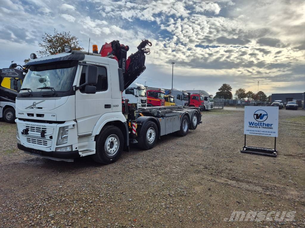 Volvo FM 500 8x2*6 //Fassi 315R - 6 (År2021) // Wirehejs Vlakke laadvloer met kraan