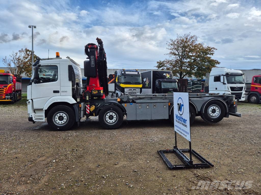 Volvo FM 500 8x2*6 //Fassi 315R - 6 (År2021) // Wirehejs Vlakke laadvloer met kraan