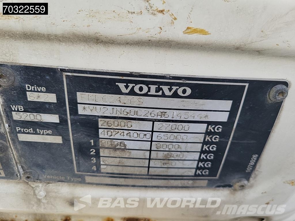 Volvo FM 420 FM 6X2 Palfinger PK15500 Crane Manual Gearb Camiones de cama baja