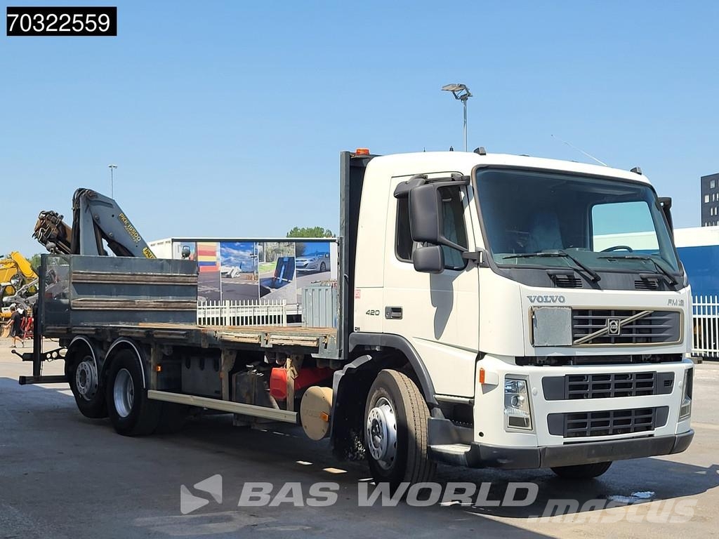 Volvo FM 420 FM 6X2 Palfinger PK15500 Crane Manual Gearb Camiones de cama baja