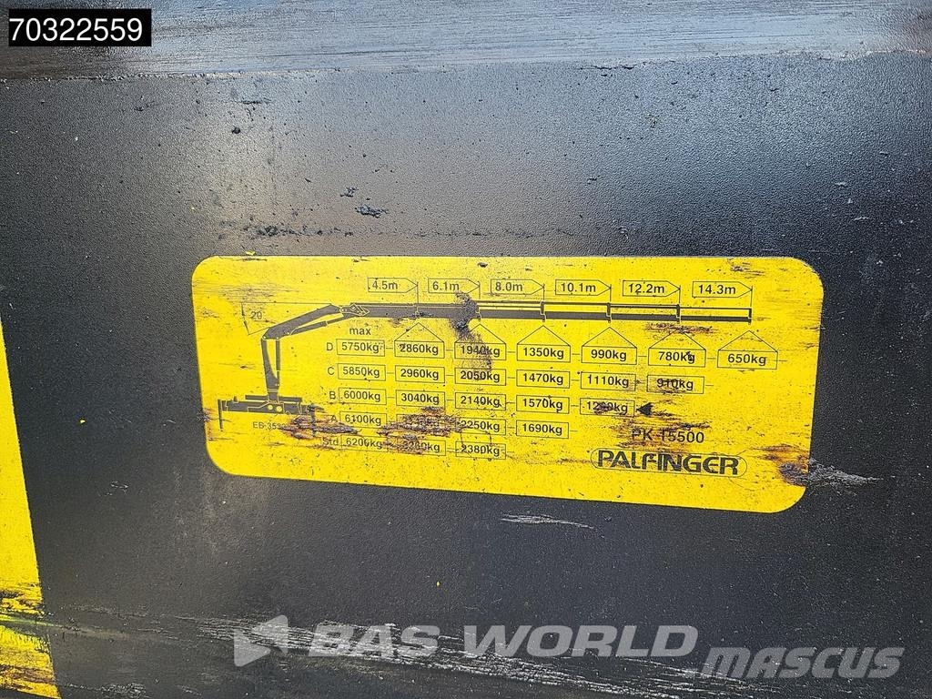 Volvo FM 420 FM 6X2 Palfinger PK15500 Crane Manual Gearb Camiones de cama baja