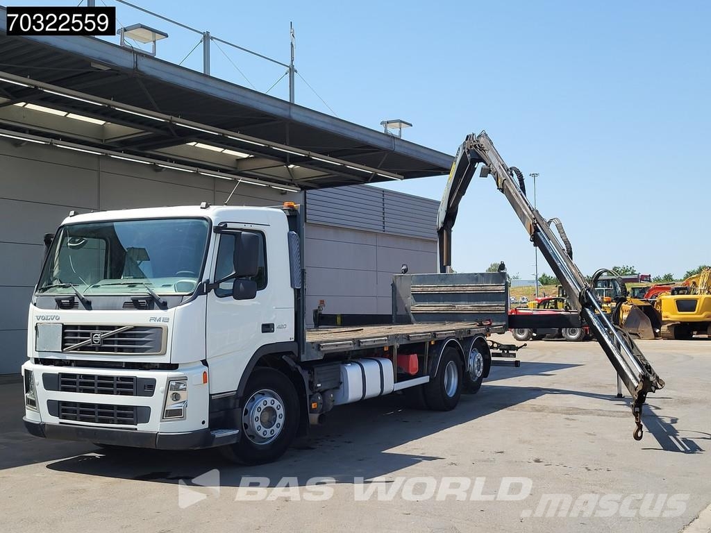 Volvo FM 420 FM 6X2 Palfinger PK15500 Crane Manual Gearb Camiones de cama baja