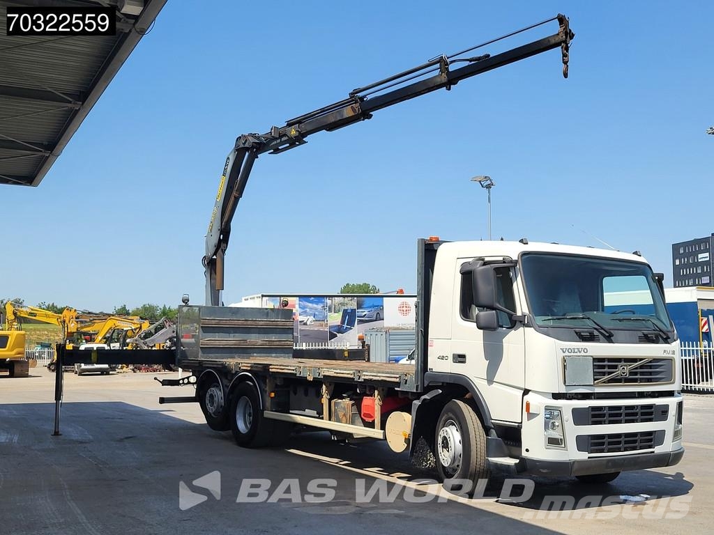 Volvo FM 420 FM 6X2 Palfinger PK15500 Crane Manual Gearb Camiones de cama baja