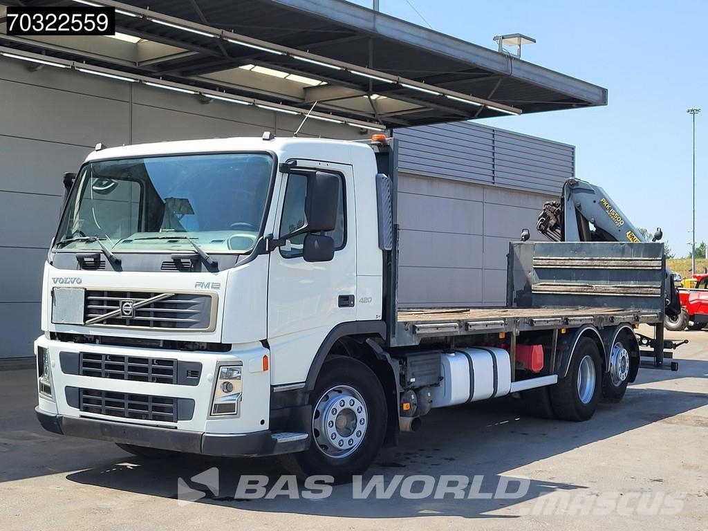 Volvo FM 420 FM 6X2 Palfinger PK15500 Crane Manual Gearb Camiones de cama baja