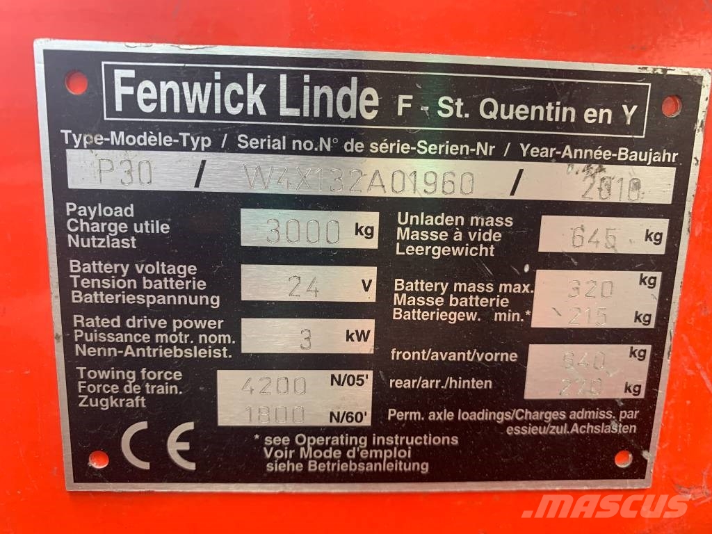 Linde P30 /132/ V-3727 OB Тягачі колісні