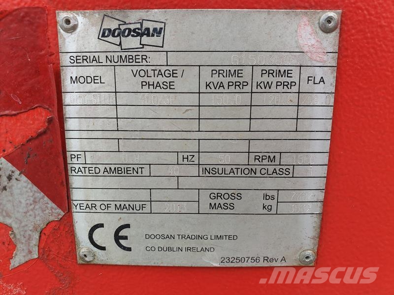 Doosan G150 Dizel agregati