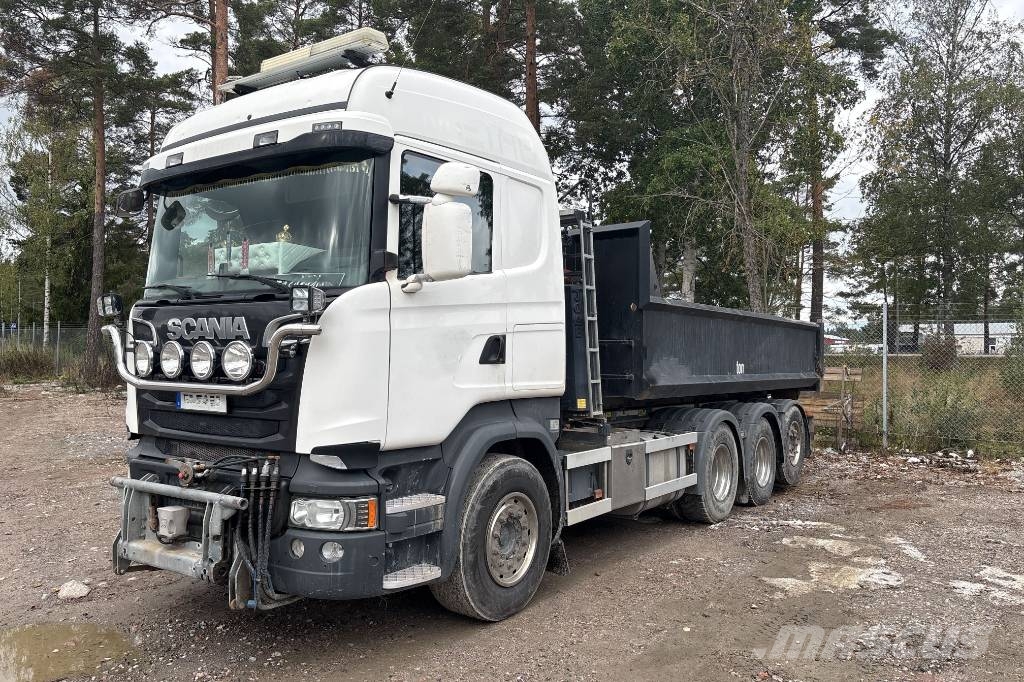 Scania R 520 LB, Plogutrustad, OBS Ej flak! Lastväxlare/Krokbilar