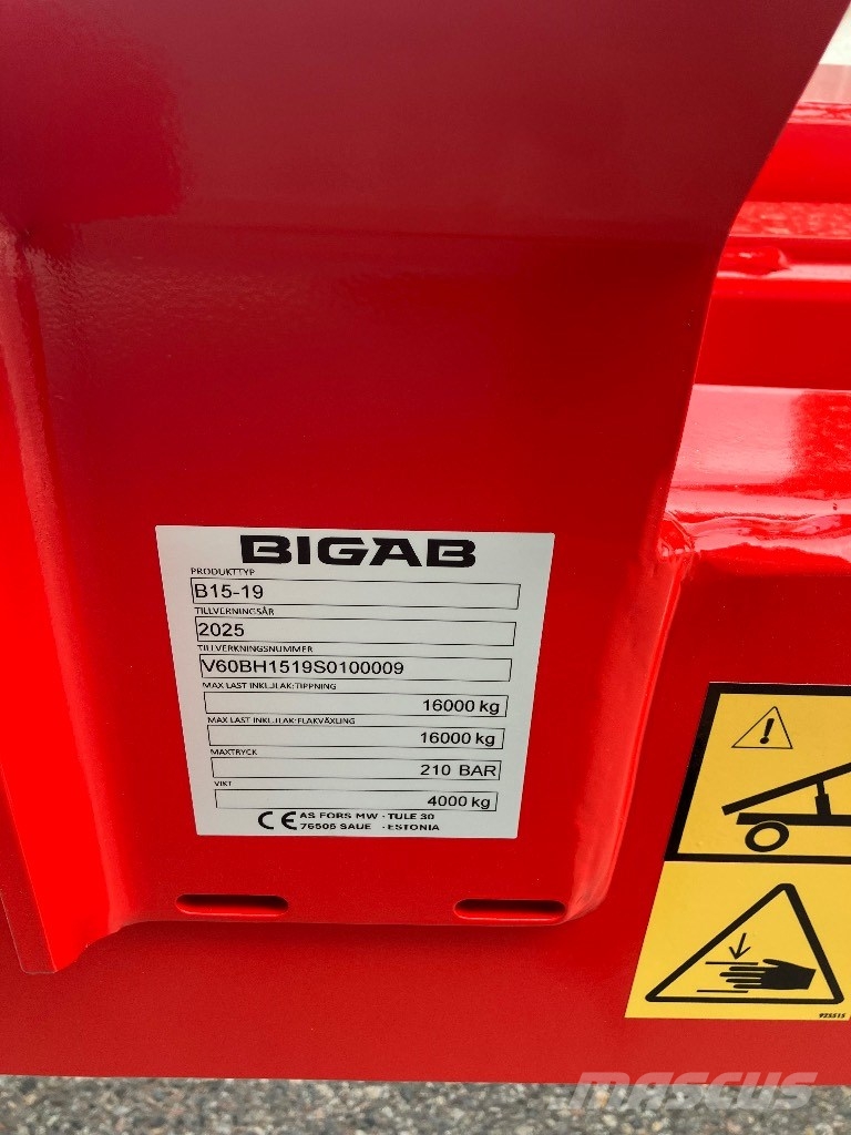 Bigab 15-19 lastväxlare Remorci rabatabile